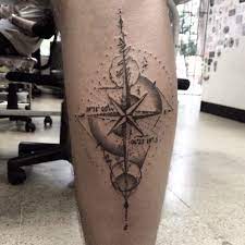 Pin by CANVAS TATTOO STUDIO on TATTOOS DANIEL ROZO | Geometric compass  tattoo, Compass tattoo, Compass tattoo design