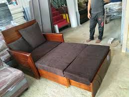 wooden modern single sofa bed
