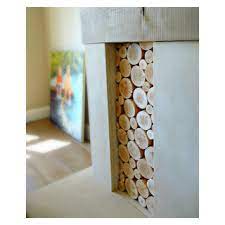 Decorative Logs Stacked In An Alcove Of