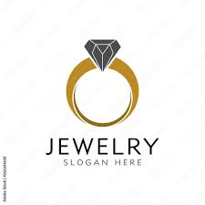 jewelry logo design vector stock vector