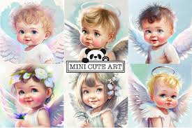 watercolor baby angel jpg sweet angel