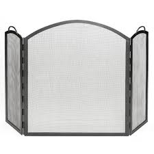 Arched Three Panel Fireplace Screen
