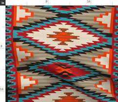 fire and ice tribal native american rug