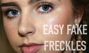 how to pull off fake freckles her