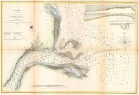 File 1857 U S Coast Survey Map Or Chart Of The Mouth Of St