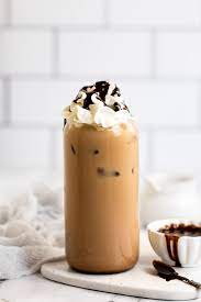 5 minute iced mocha latte fork in the