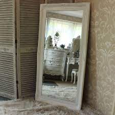 Extra Large Vintage White Wall Mirror