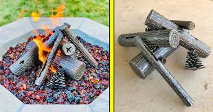 These Beautiful Fake Metal Logs Are A