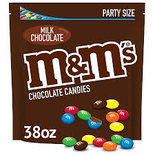 m m s candy milk chocolate party size