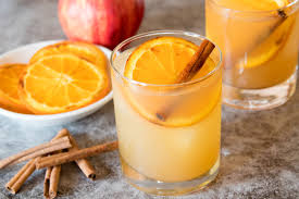spiked apple cider with caramelized
