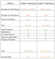 This will mostly depend on you, assuming you find a reasonably diligent attorney. Pro And Cons Of Bankruptcy Chapter 7 And 13 Ascend Blog