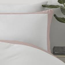Serene Bedding Madison White Blush Pink