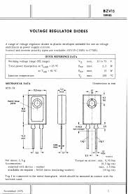 bzv15 datasheet regulator diodes