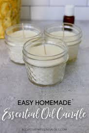 easy homemade essential oil candle