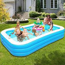 angmile inflatable swimming pool 120