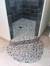 river rock tile installation acorn