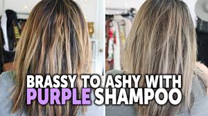 The best blonde shampoos for brightening and banishing brass. How To Tone Brassy Hair With Purple Shampoo Drugstore Purple Shampoo Before And After Youtube
