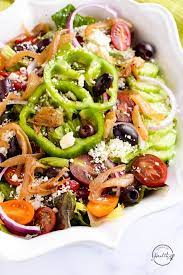 greek salad recipe with caramelized