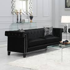 Reventlow Tufted Chair Black Coaster