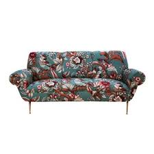 Vintage Italian Curved Sofa For At