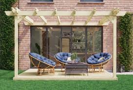 Attached Lean To Pergola