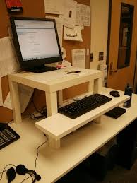 Monitor stand workstation with storage organizer diy drawer s1w. The Complete Guide To Diy Standing Desks Start Standing