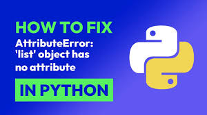 list object has no attribute in python