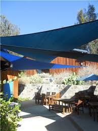 Outdoor Space With Shade Sails