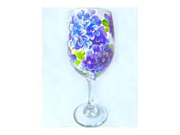 Paint And Sip Fun Fl Wine Glass