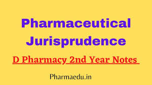 Pharmaceutical Jurisprudence Notes