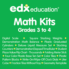 Amazon Com Edx Education Classroom Math Kit For Grades 3