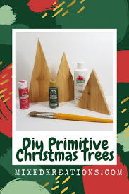 diy primitive christmas trees holiday