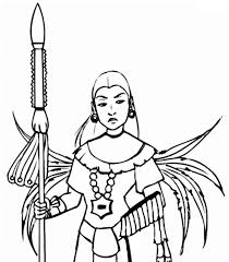 More than 5.000 printable coloring sheets. Images Mayan Warrior Woman Coloring Pages Coloring Pages