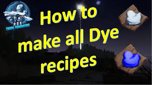 dye recipes in ark survival evolved