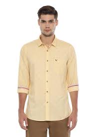 Allen Solly Shirts Allen Solly Yellow Shirt For Men At Allensolly Com