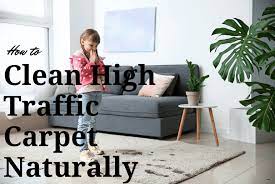 clean high traffic carpet naturally