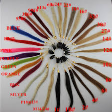 100 Human Hair Color Ring Color Chart For Hair Extensions 25 Different Colors With Ombre Mix Vintage Hair Accessories Hair Accessory From