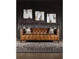 Kingston Tufted Leather Sofa Fine