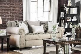 furniture of america sinatra sofa in light mocha sm6152 sf
