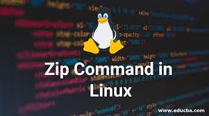 linux zip command know about zip