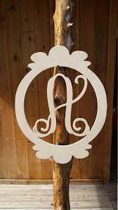 Small Wooden Monogram Letter Door