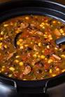 black bean soup with sausage  crock pot