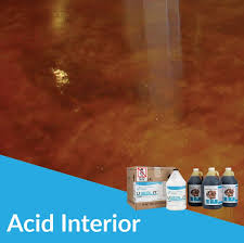 acid stain interior concrete floors