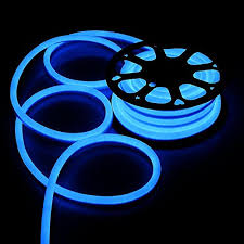 100ft Blue Flexible Neon Led Rope Light Lighting Strip Tube Indoor Outdoor Xmas Party Room Decor Lighting 110v Home Kitchen B077jyhpk3