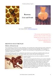 pdf beeswax uses and trade