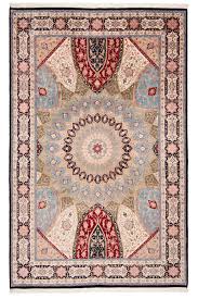 tabriz indian rug blue 298 x 193 cm