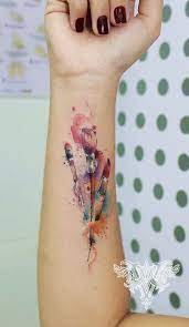 Art Inspired Paint Splatter Tattoo