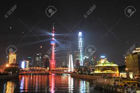 Shanghai Oriental Pearl Tower And The Shanghai Center New Years