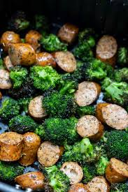 broccoli and sausage in air fryer