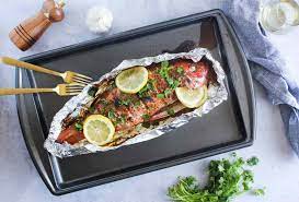 thai baked whole fish in garlic chile